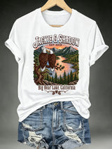 Women's JACKIE & SHADOW Print Crew-Neck T-Shirt