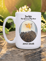Jackie Bald Eagle Forever the Queen of Big Bear Mug