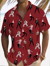 Men's music print shirt
