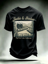 Men's JACKIE & SHADOW Print Crew-Neck T-Shirt
