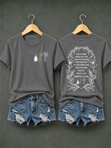Women's Always Throw Spilled Salt Over Your Left Shoulder Print Casual T-shirt