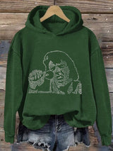 Women's Music King Printed Hoodie