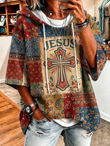 Women's Retro Jesus Hoodie