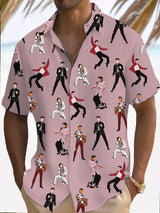 Men's music print shirt