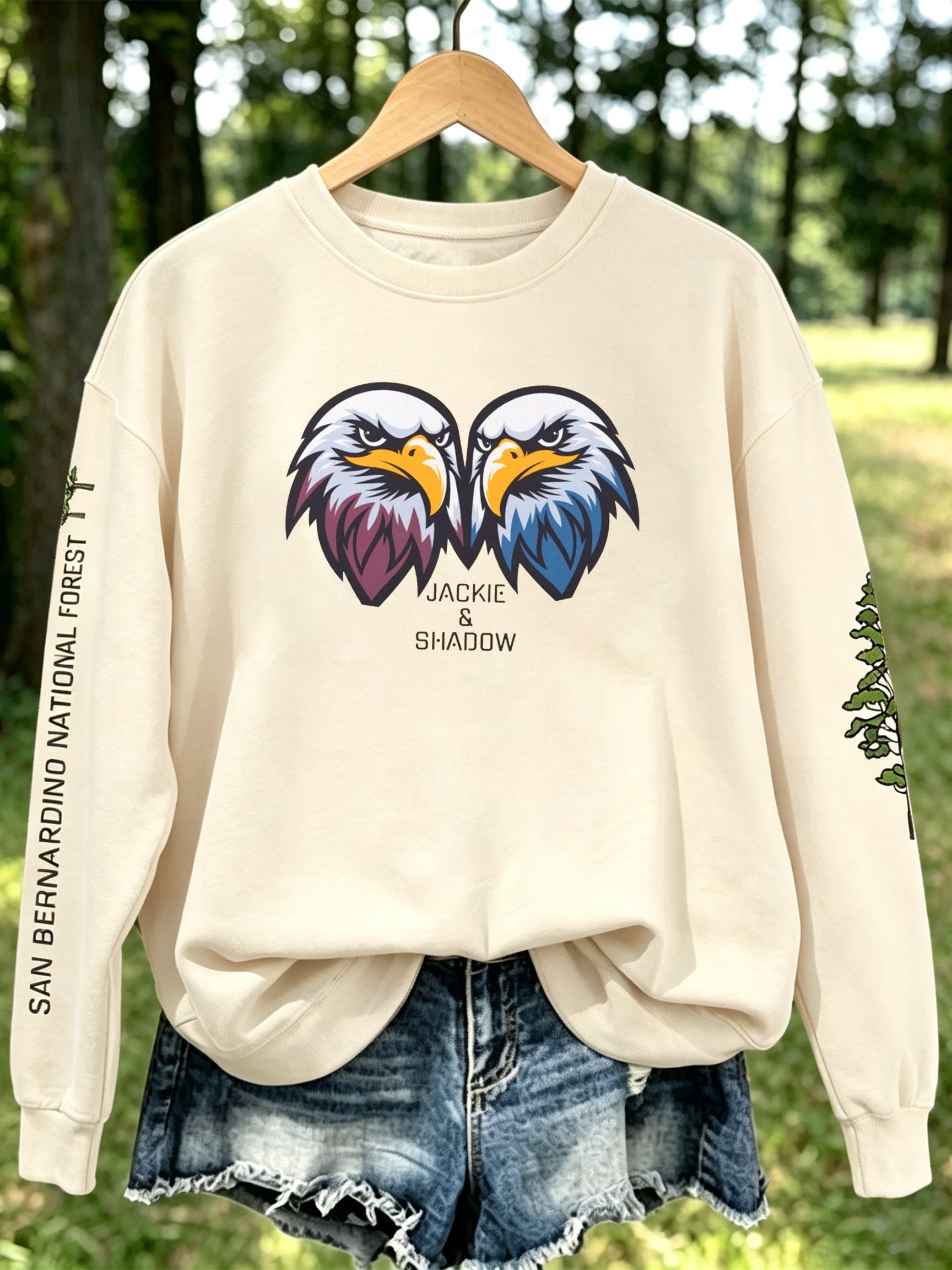 Women's "MESS WITH JACKIE AT YOUR OWN RISK" Crew Neck Sweatshirt