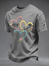 Men's Faith Printing  T-Shirts